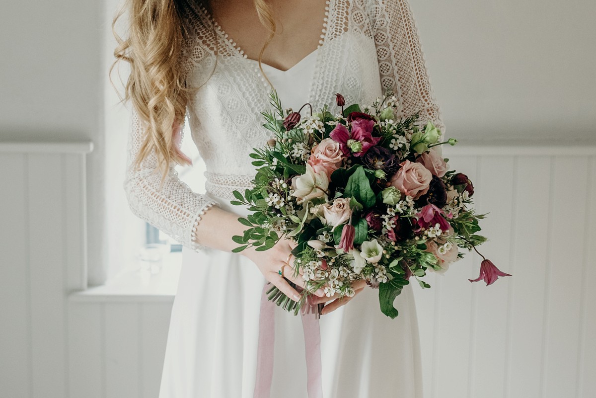 24 Rembo styling dress nature inspired Devon wedding - A Boho Bride in a Rembo Styling Gown and her Wedding Planned in 10 Weeks 24 Rembo styling dress nature inspired Devon wedding
