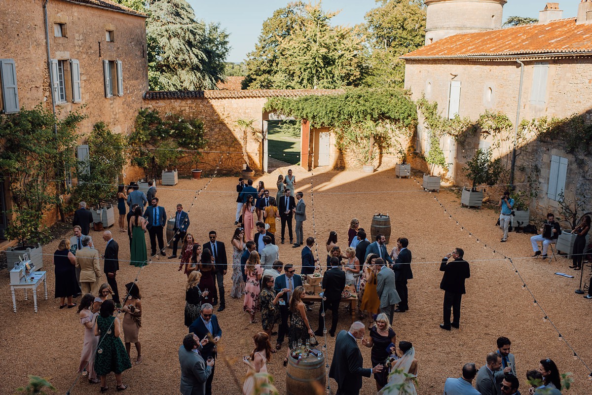 26 Outdoor French Chateau wedding Anne Barge dress