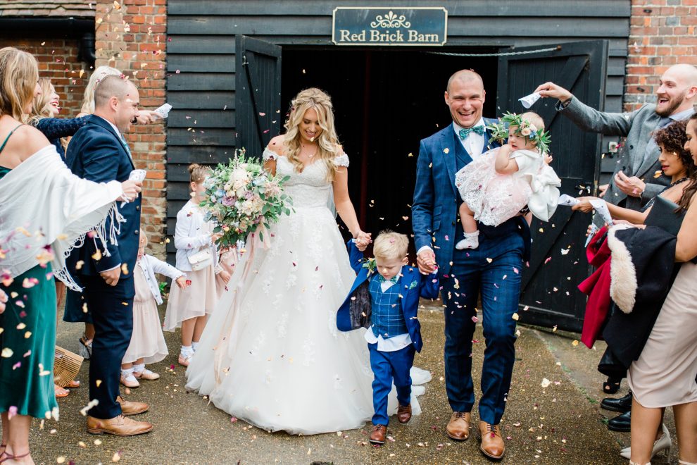 An Off-the-Shoulder Maggie Sottero Dress for a Rainy Day Family + Woodland Inspired Wedding 8 49 Maggie Sottero bride family rainy day wedding