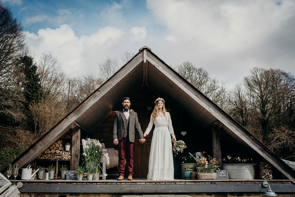 5 Rembo styling dress nature inspired Devon wedding