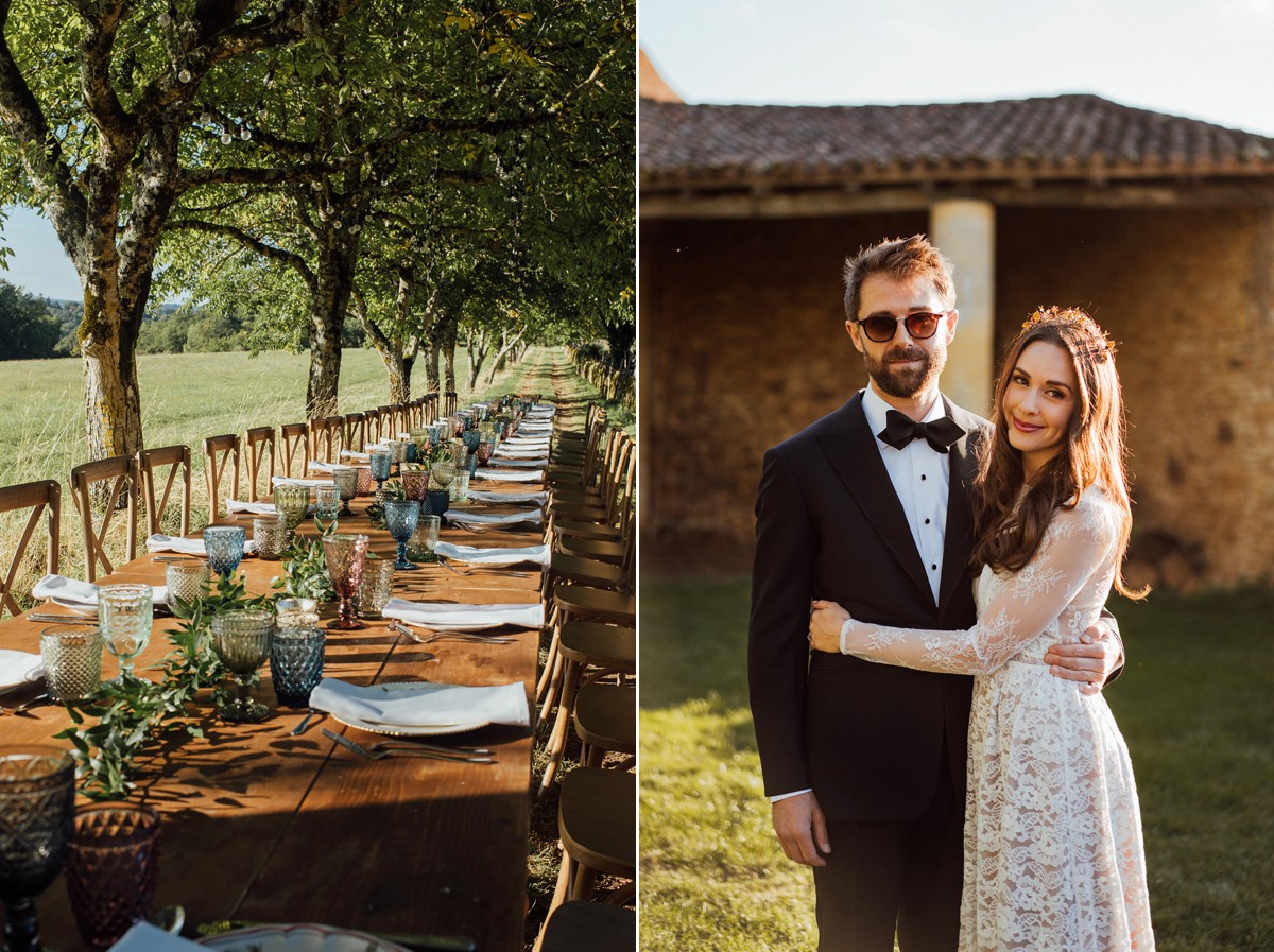 55 Outdoor French Chateau wedding Anne Barge dress