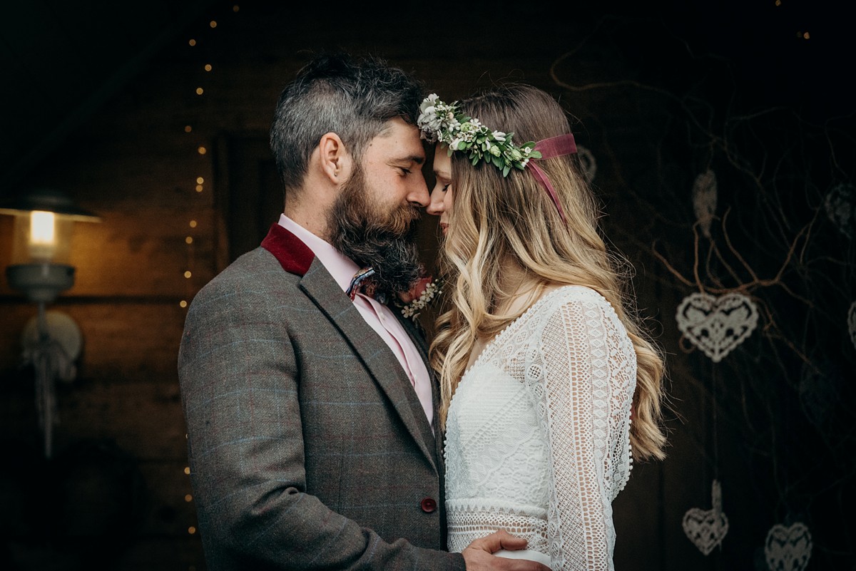 7 Rembo styling dress nature inspired Devon wedding - A Boho Bride in a Rembo Styling Gown and her Wedding Planned in 10 Weeks 7 Rembo styling dress nature inspired Devon wedding