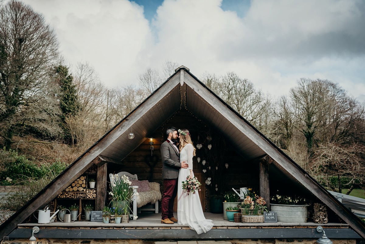 8 Rembo styling dress nature inspired Devon wedding - A Boho Bride in a Rembo Styling Gown and her Wedding Planned in 10 Weeks 8 Rembo styling dress nature inspired Devon wedding