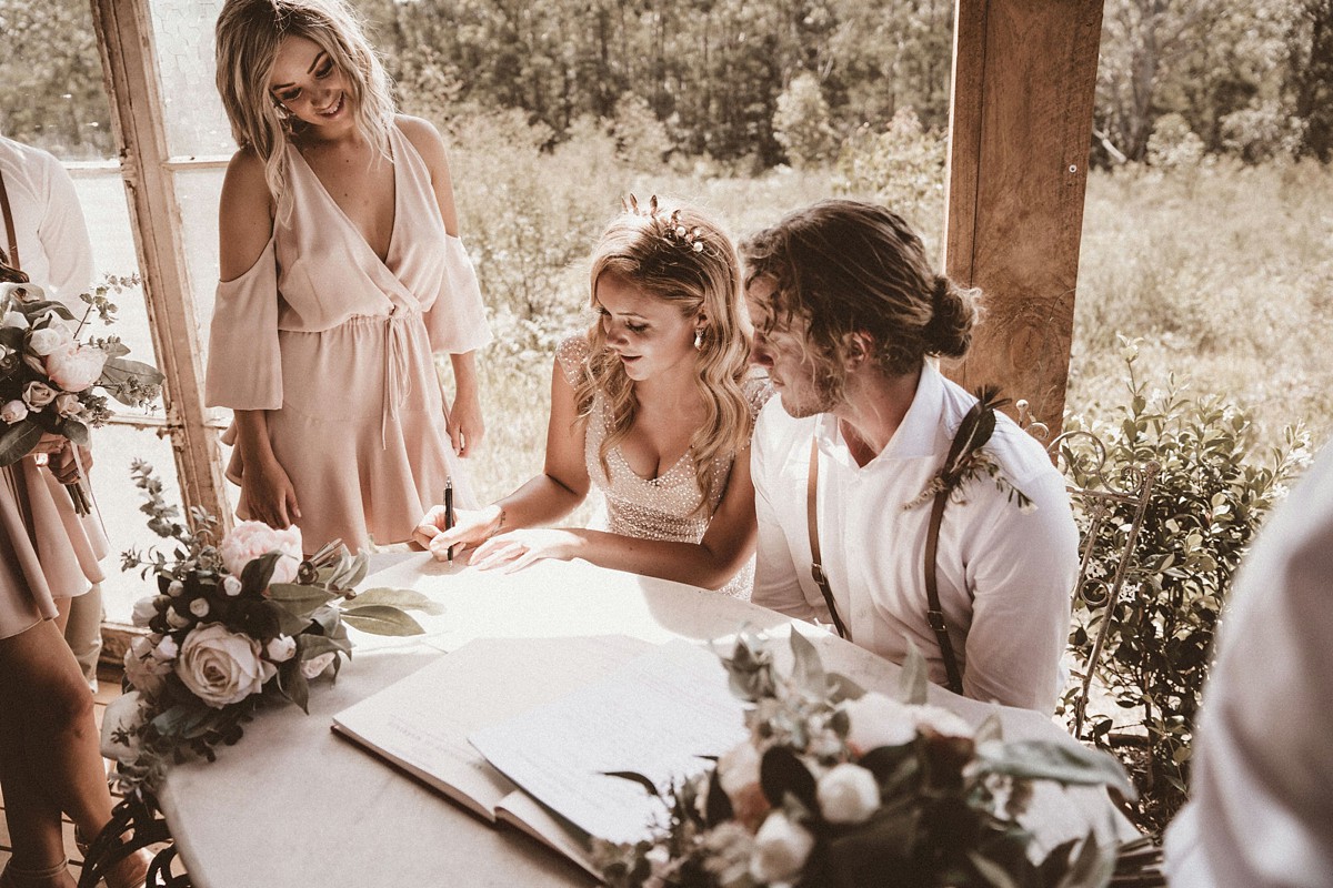 Anna Campbell wedding dress Australian beach bride 15