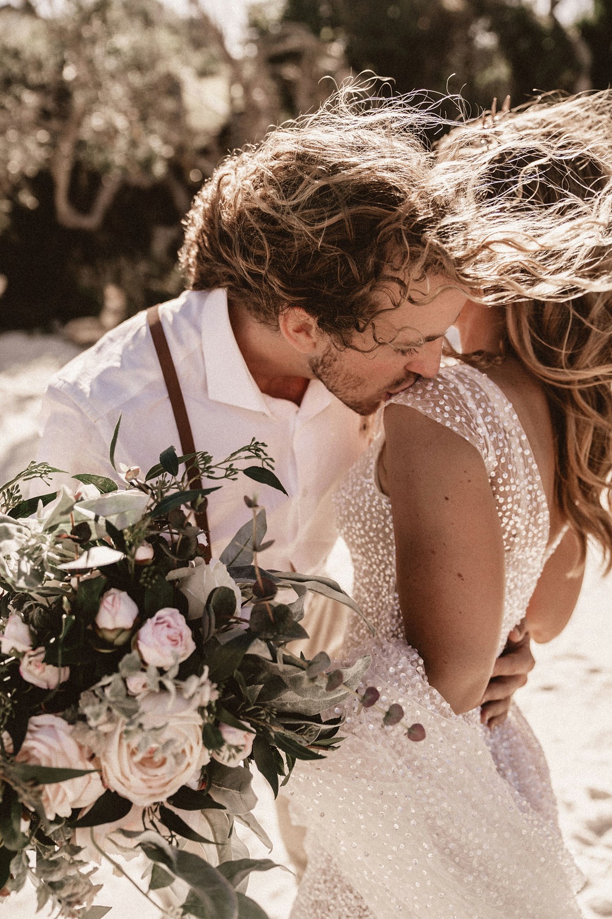 Anna Campbell wedding dress Australian beach bride 27