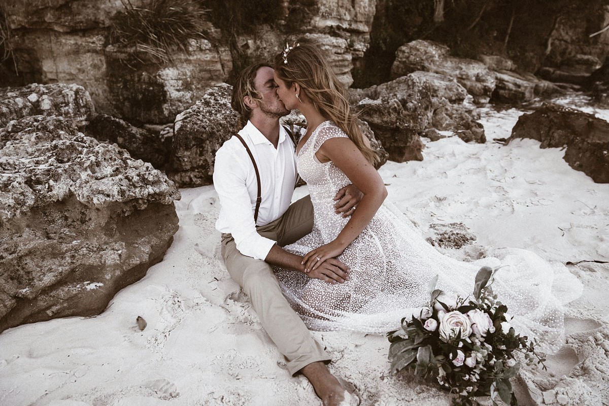 Anna Campbell wedding dress Australian beach bride 34