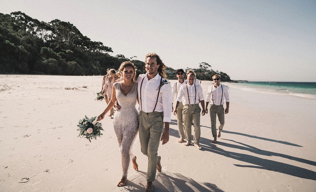 Anna Campbell wedding dress Australian beach bride 39