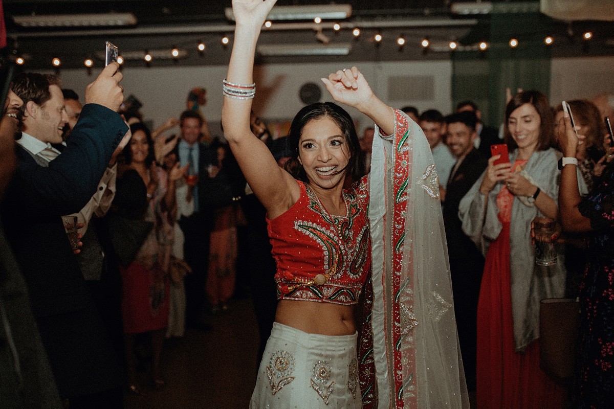 Bollywood inspired Bhangra party wedding 45