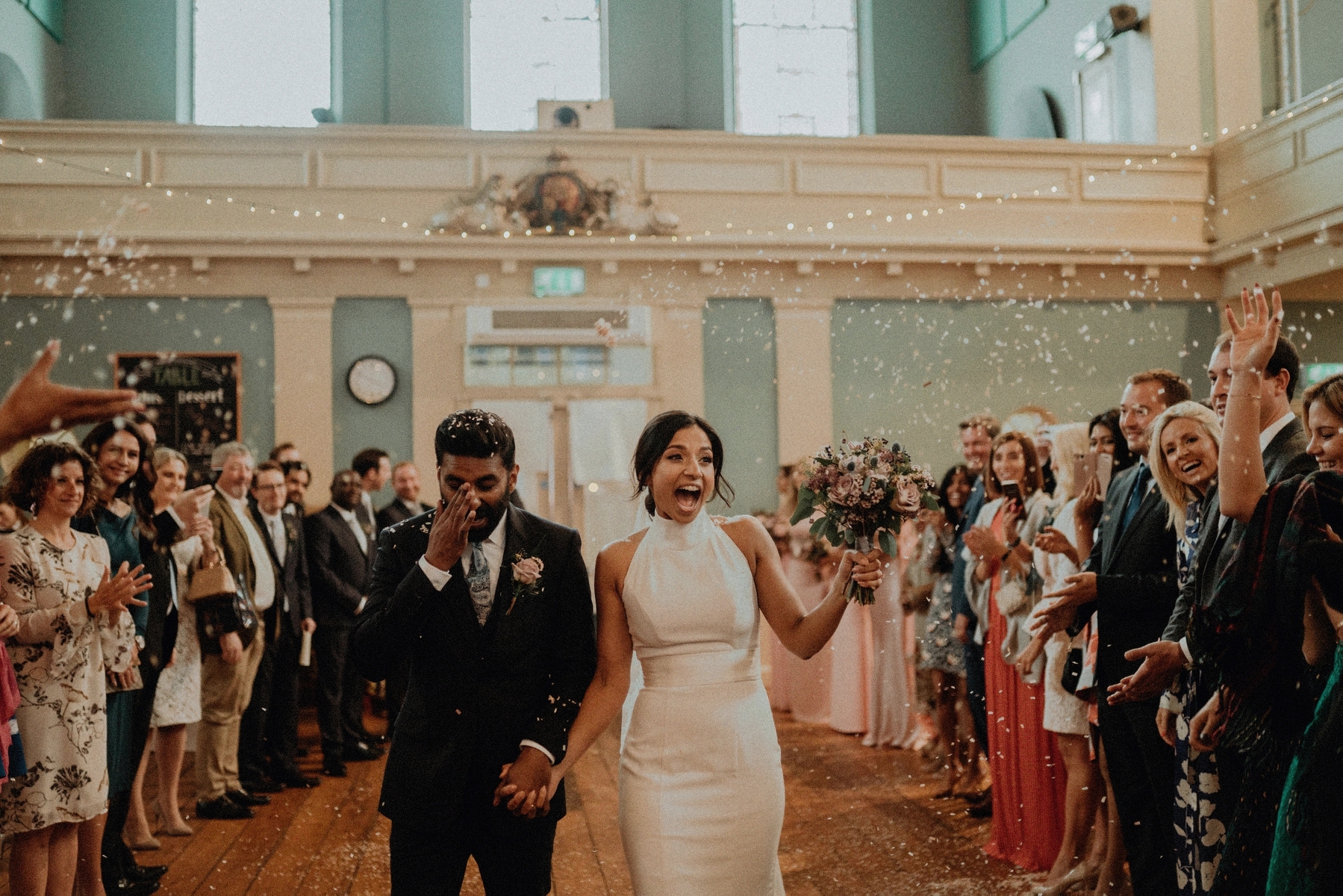 A Halterneck Vera Wang Dress for a Christian Ceremony + a Big Fat Indian Bollywood Bhangra Party Wedding 3 Bollywood inspired Bhangra party wedding 76