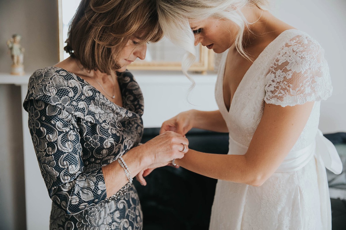 Charlie Brear bride elegant barn wedding 11