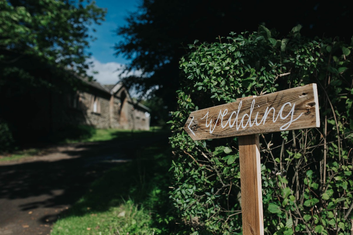 Charlie Brear bride elegant barn wedding 16