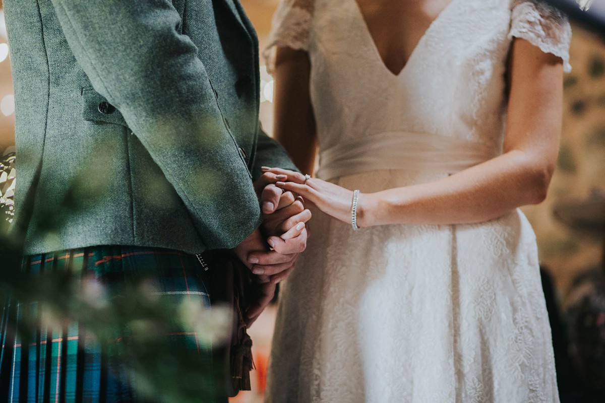 Charlie Brear bride elegant barn wedding 28