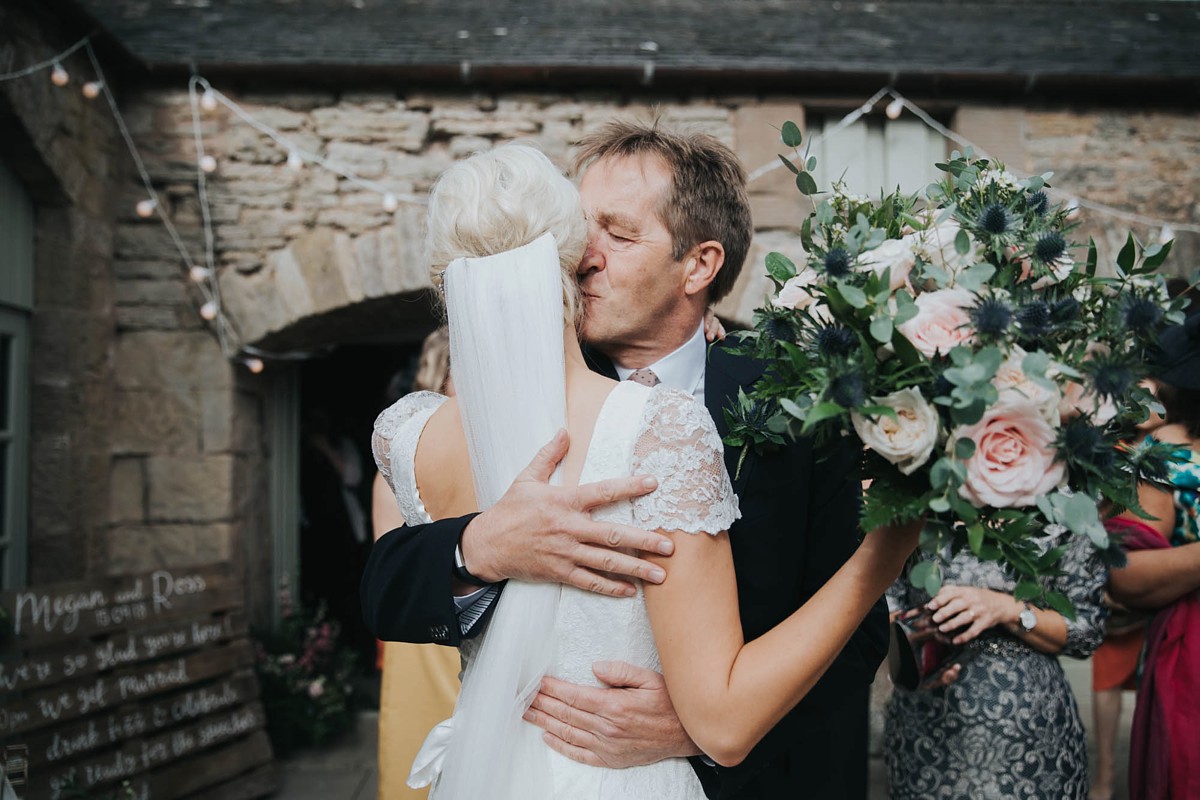 Charlie Brear bride elegant barn wedding 37