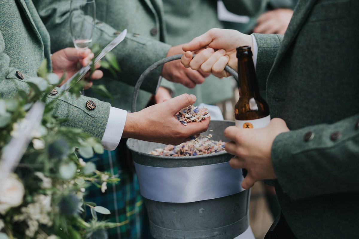 Charlie Brear bride elegant barn wedding 38