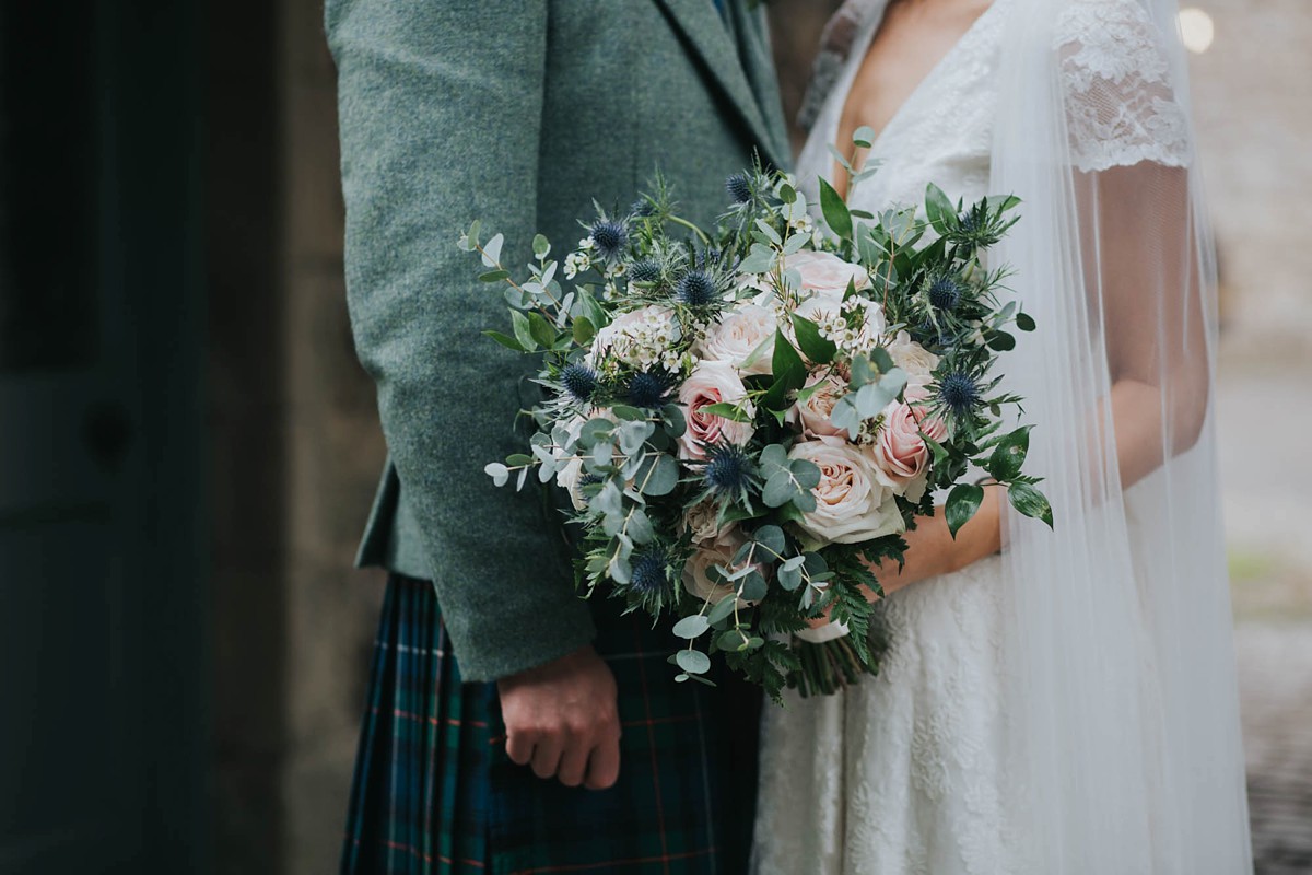 Charlie Brear bride elegant barn wedding 43