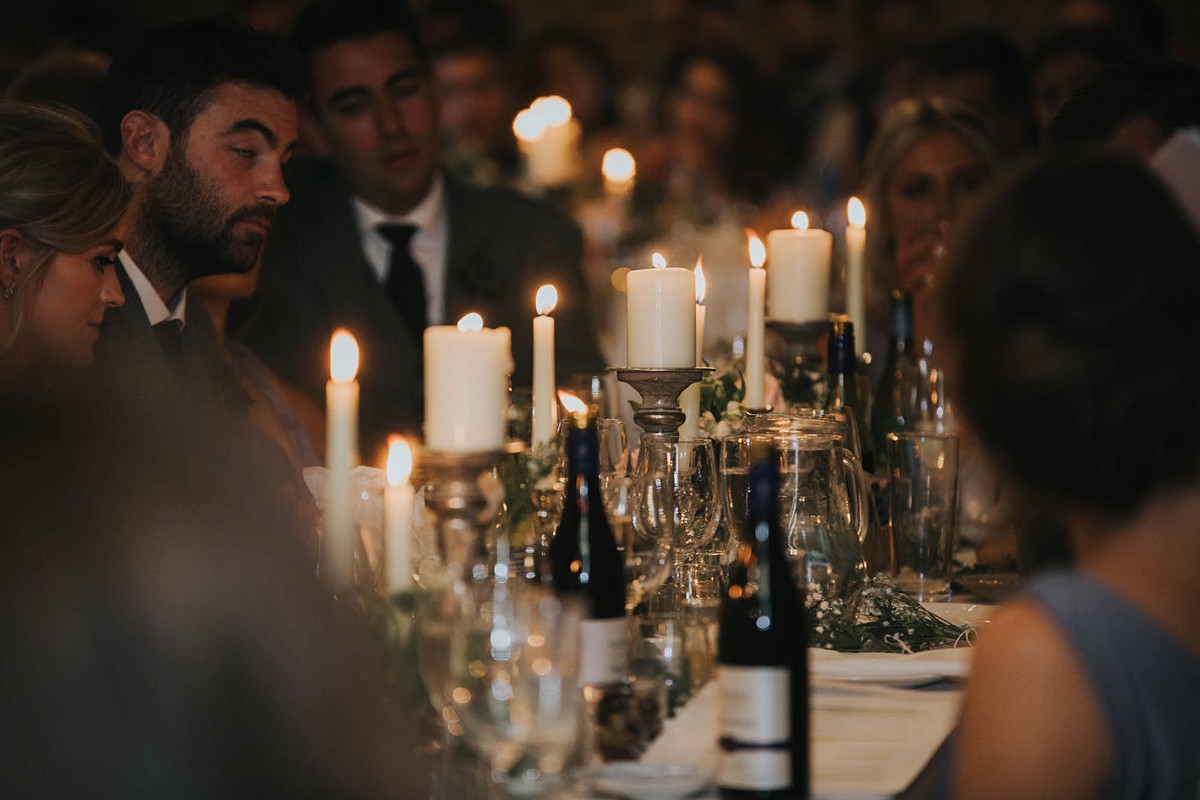 Charlie Brear bride elegant barn wedding 58