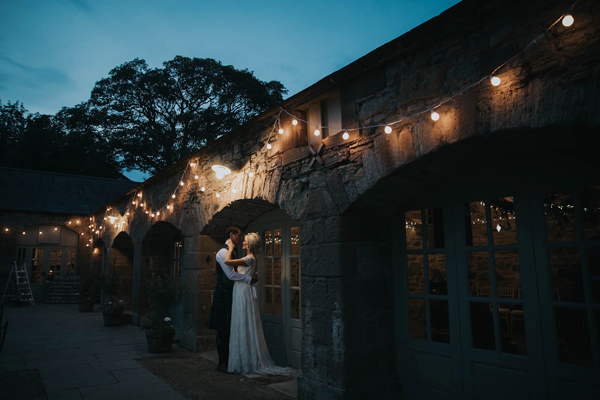 Charlie Brear bride elegant barn wedding 59