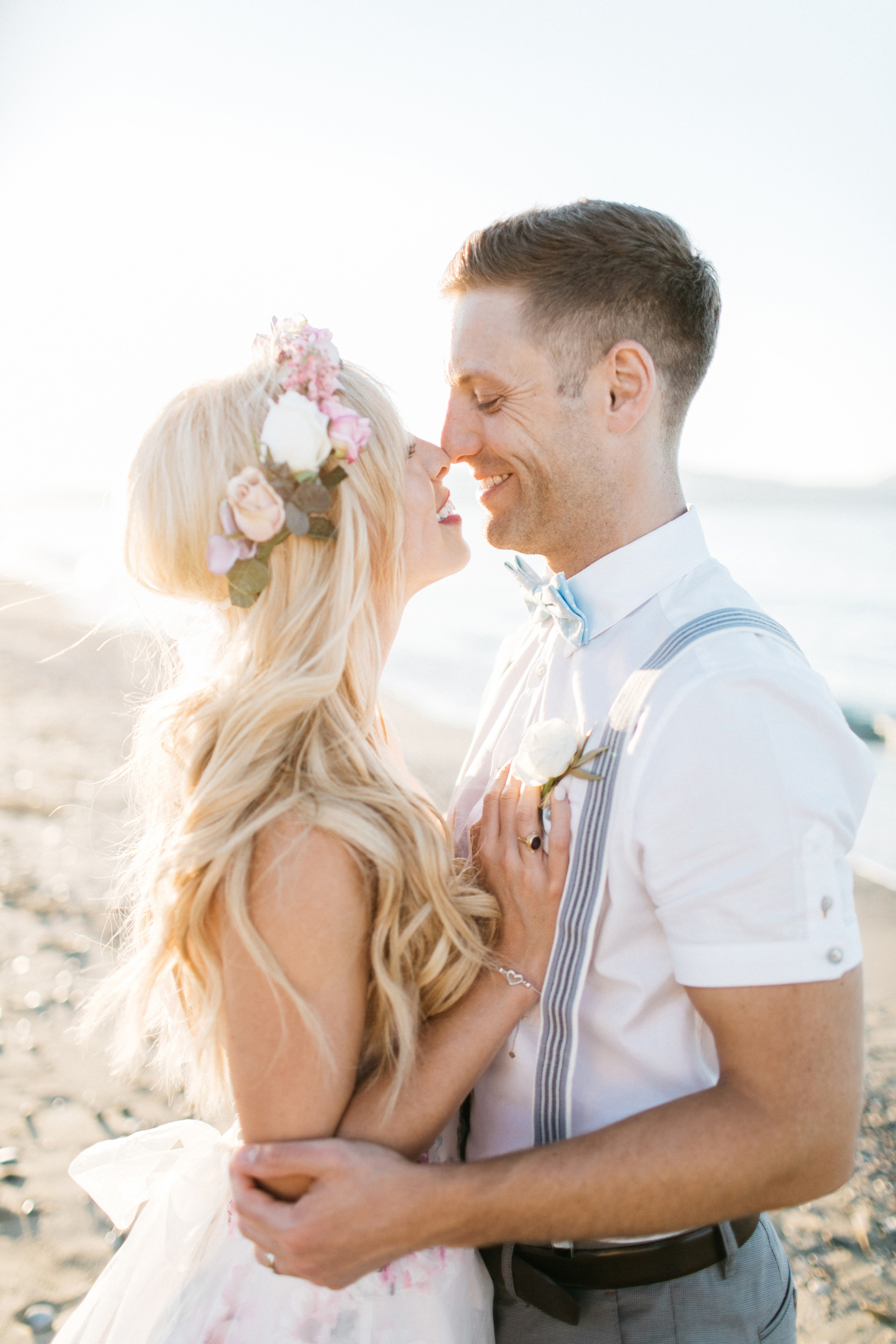 Floral Sassi Holford dress beach wedding in Crete 28