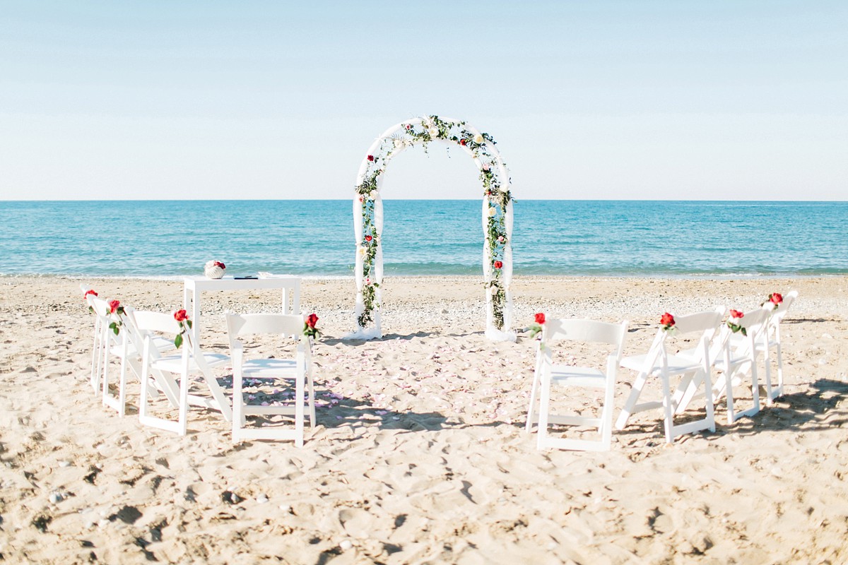 Floral wedding dress Sassi Holford wedding in Crete 1