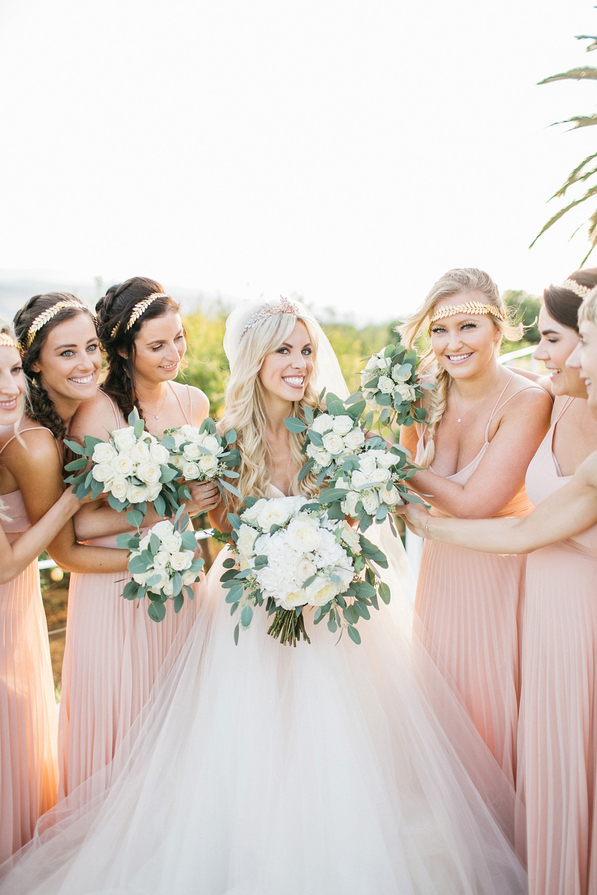 Floral wedding dress Sassi Holford wedding in Crete 18