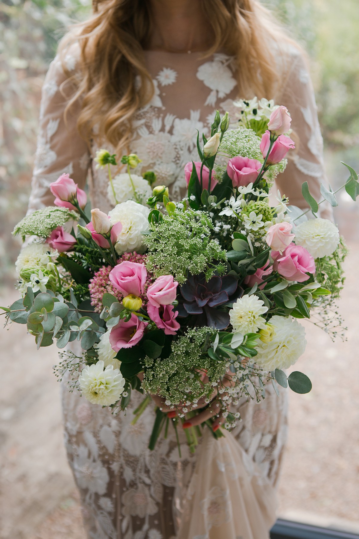 Hermione de Paula embroidered weddng dress rustic farm wedding 11