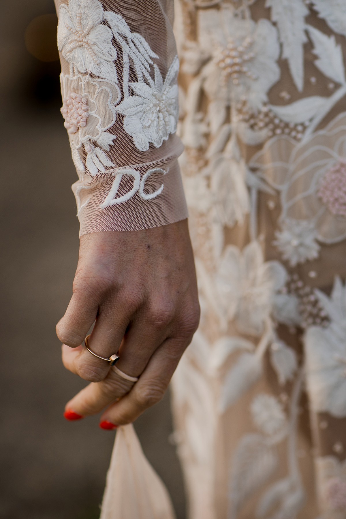 Hermione de Paula embroidered weddng dress rustic farm wedding 25