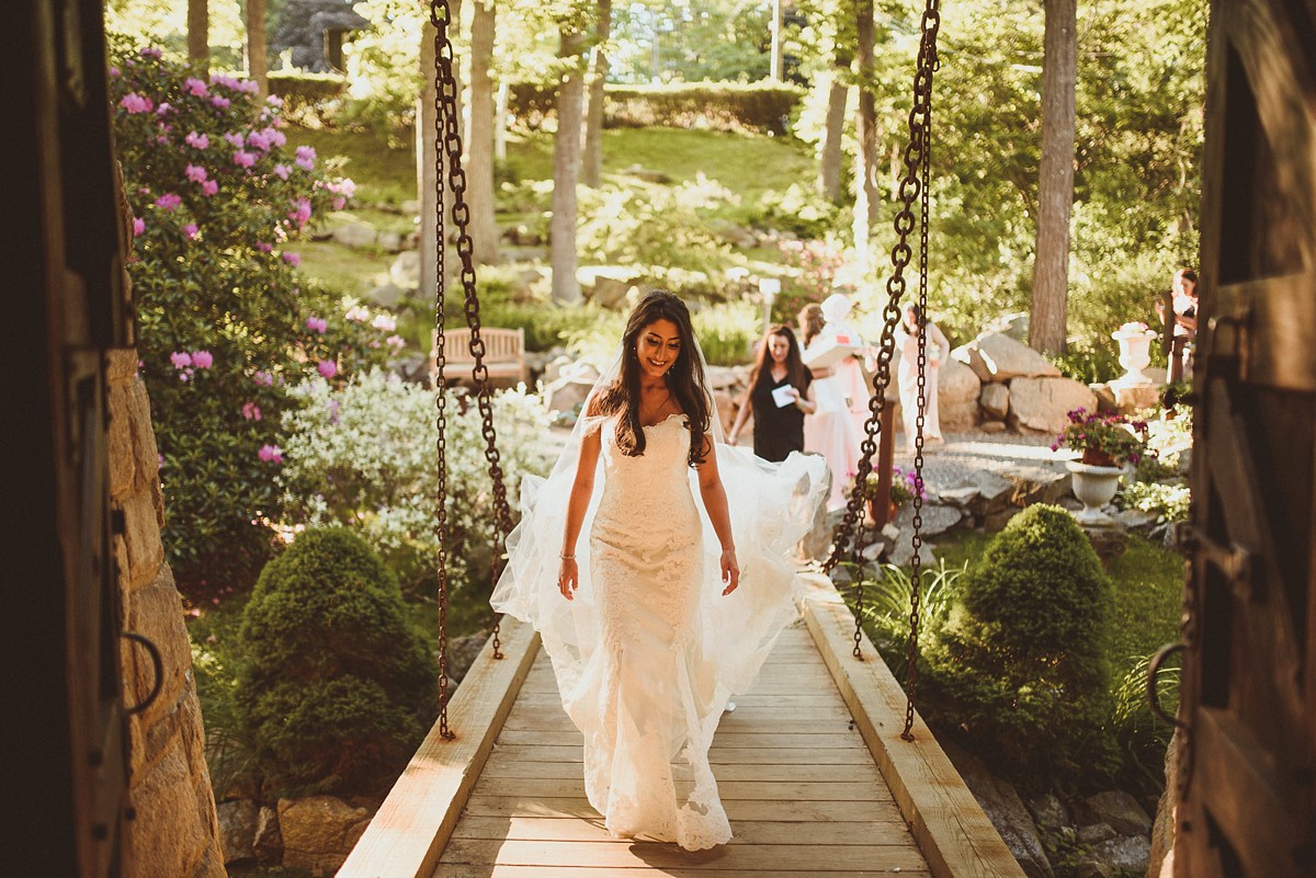 Lusan Mandongus dress Hammond Castle wedding 5 1