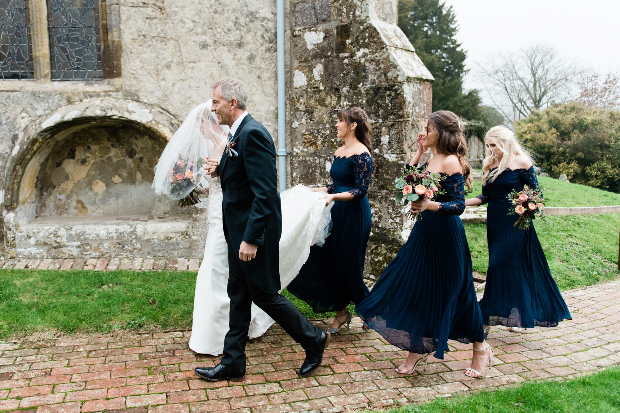 Navy Blue bridesmaids