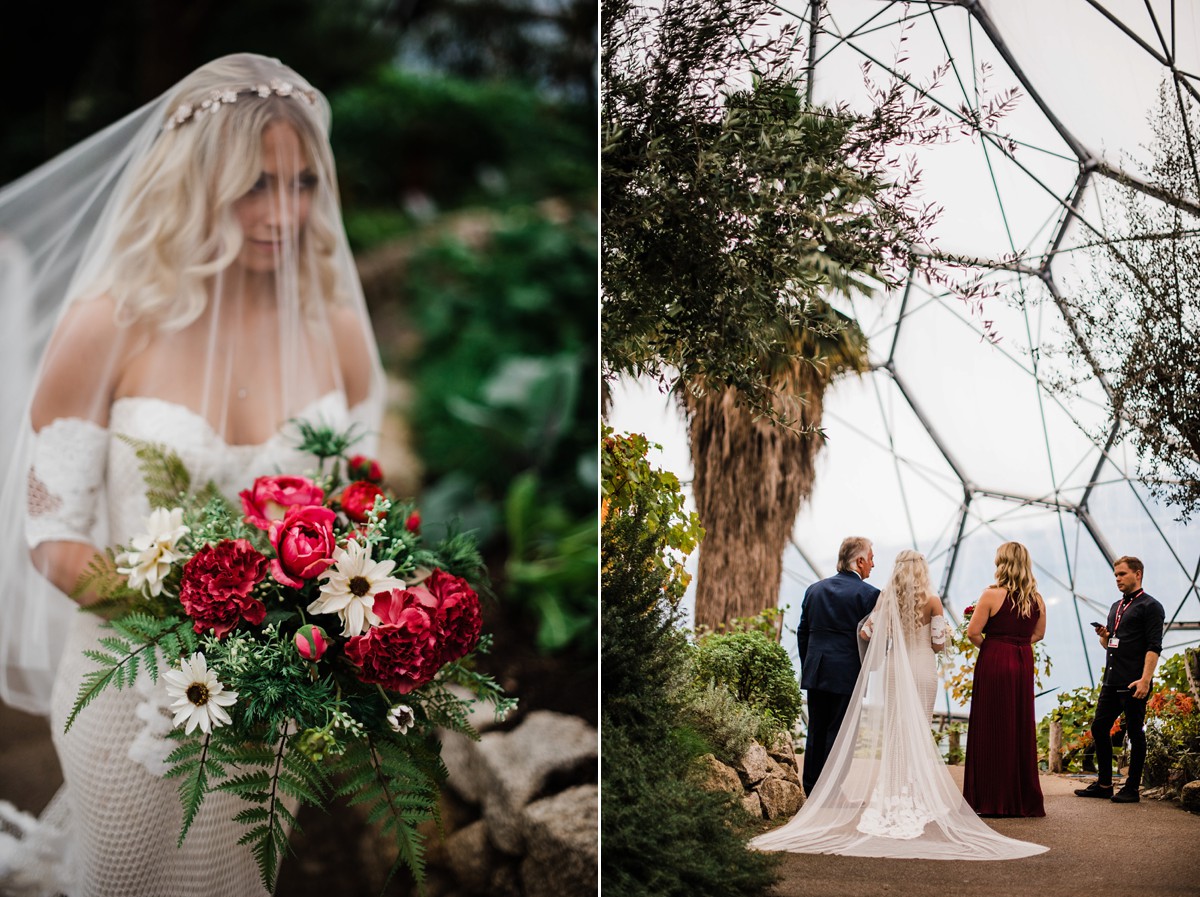 Rue de Seine bride vegan Eden Project wedding 11