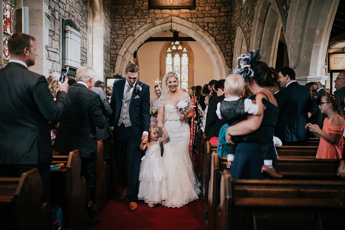 True bride dress Yorkshire farm wedding 12