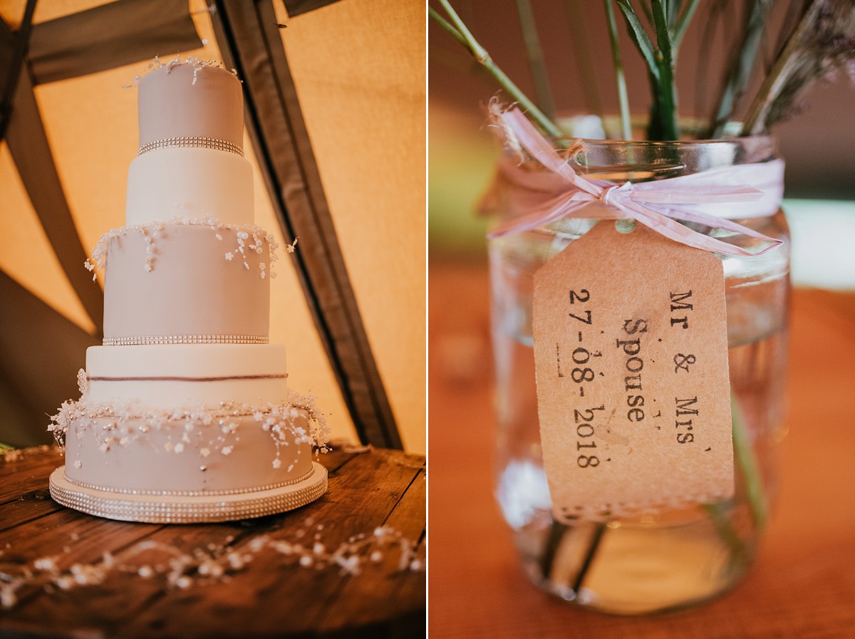 True bride dress Yorkshire farm wedding 18