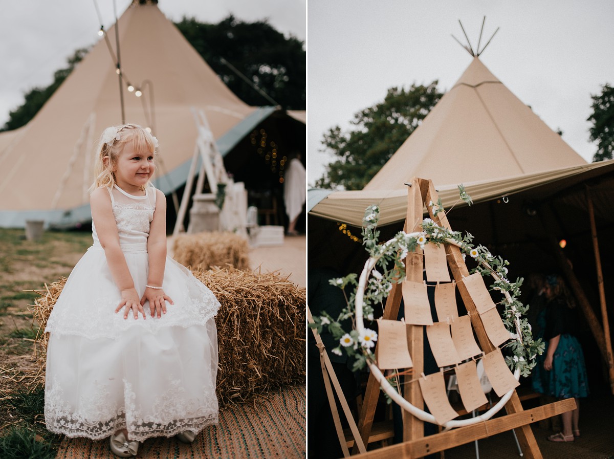 True bride dress Yorkshire farm wedding 21