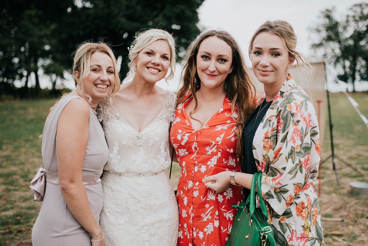 True bride dress Yorkshire farm wedding 25