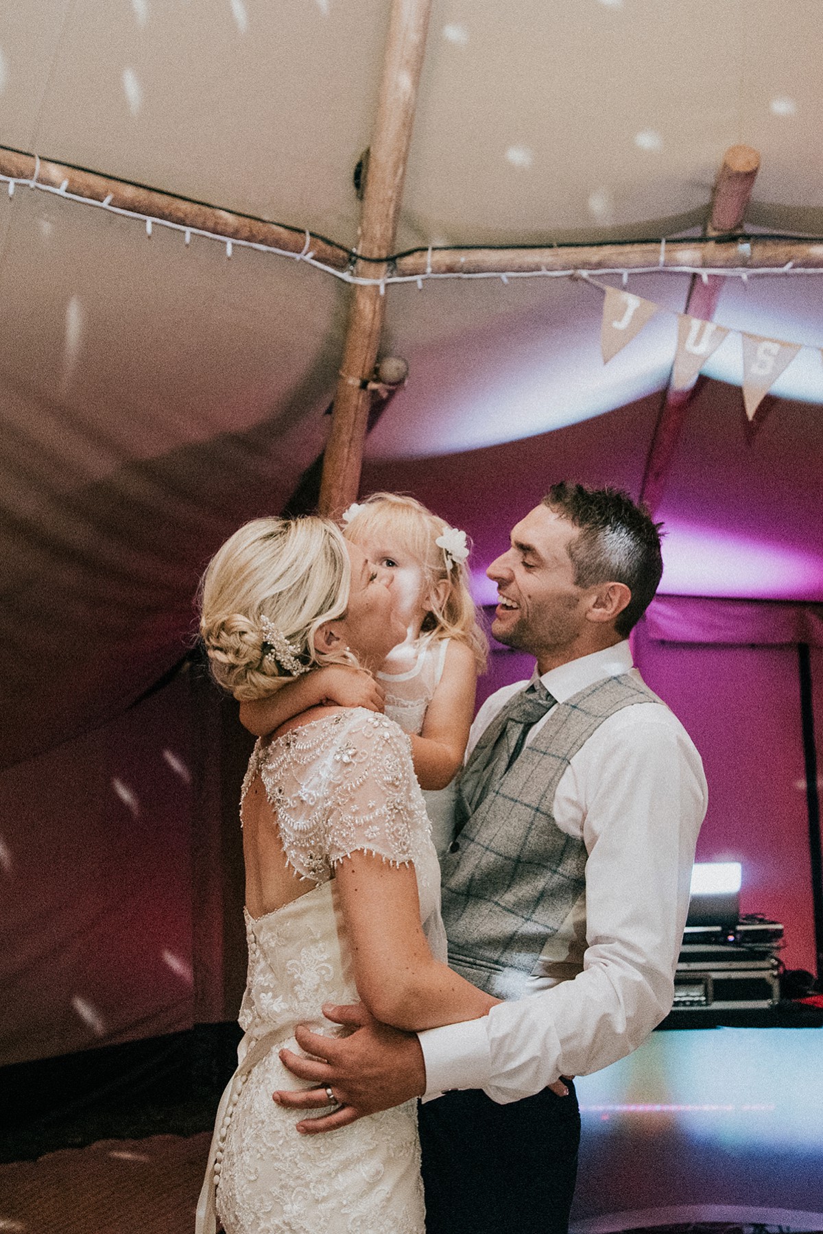 True bride dress Yorkshire farm wedding 28