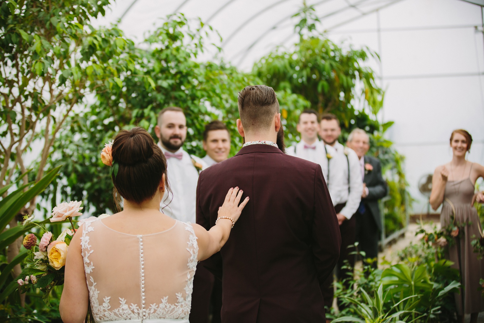 14 Watters dress vibrant colourful secret garden wedding