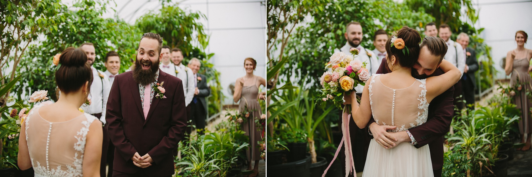 15 Watters dress vibrant colourful secret garden wedding