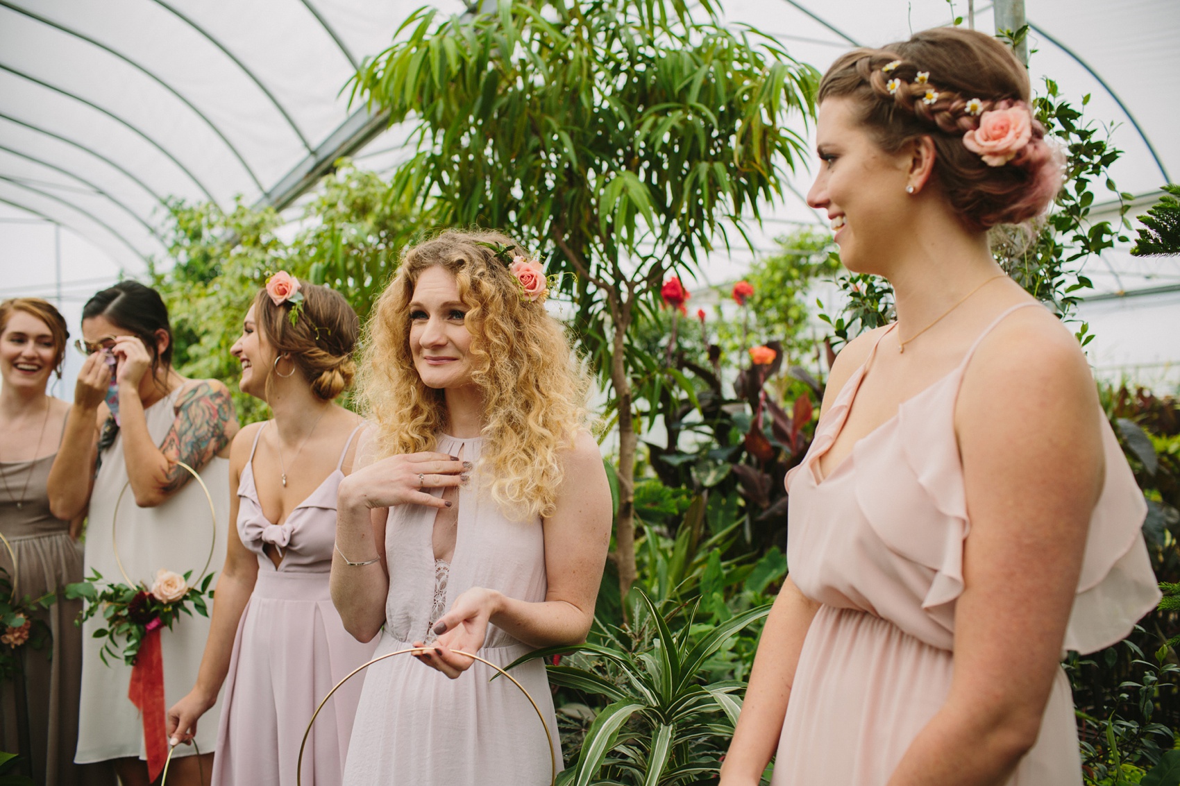 16 Watters dress vibrant colourful secret garden wedding