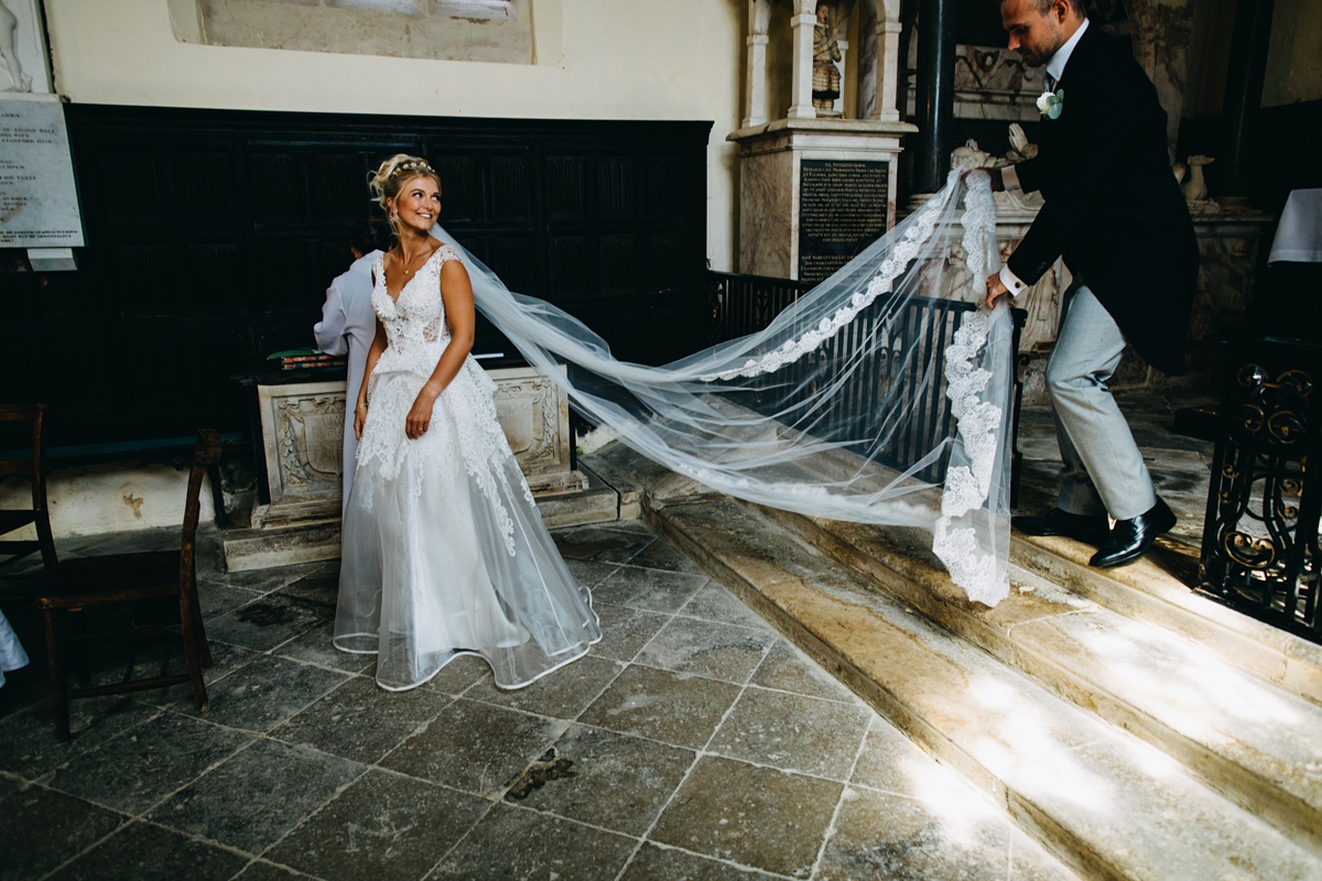 18.Gemy Maalouf bride Stanford Hall Stately Home wedding