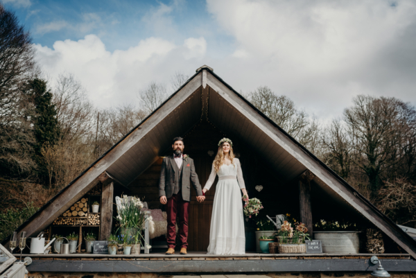 A Boho Bride in a Rembo Styling Gown and her Wedding Planned in 10 Weeks