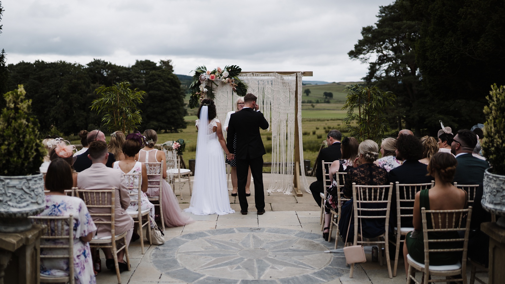 22 Riki Dalal dress tropical inspired wedding Northumberland