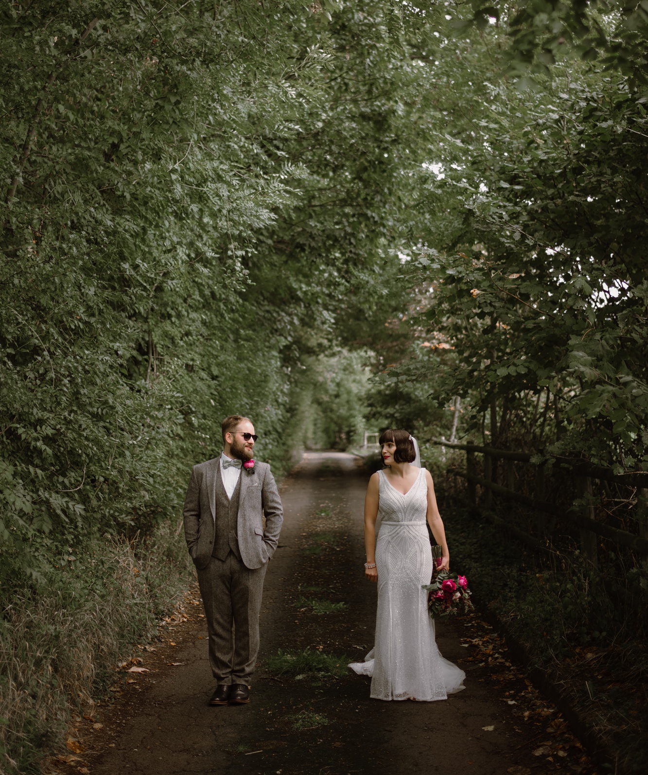 23 Eliza Jane Howell beaded wedding dress North Wales barn wedding