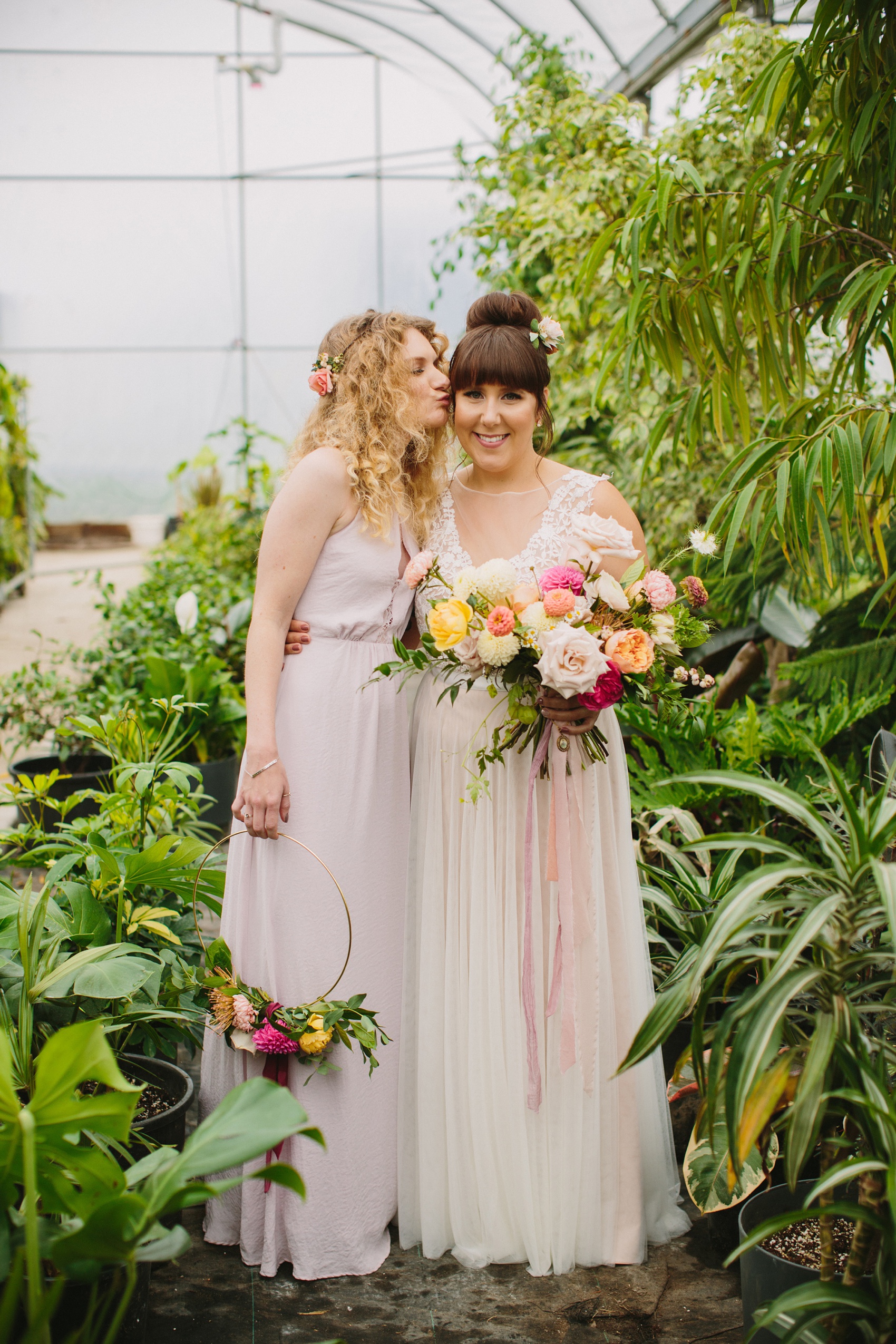 23 Watters dress vibrant colourful secret garden wedding