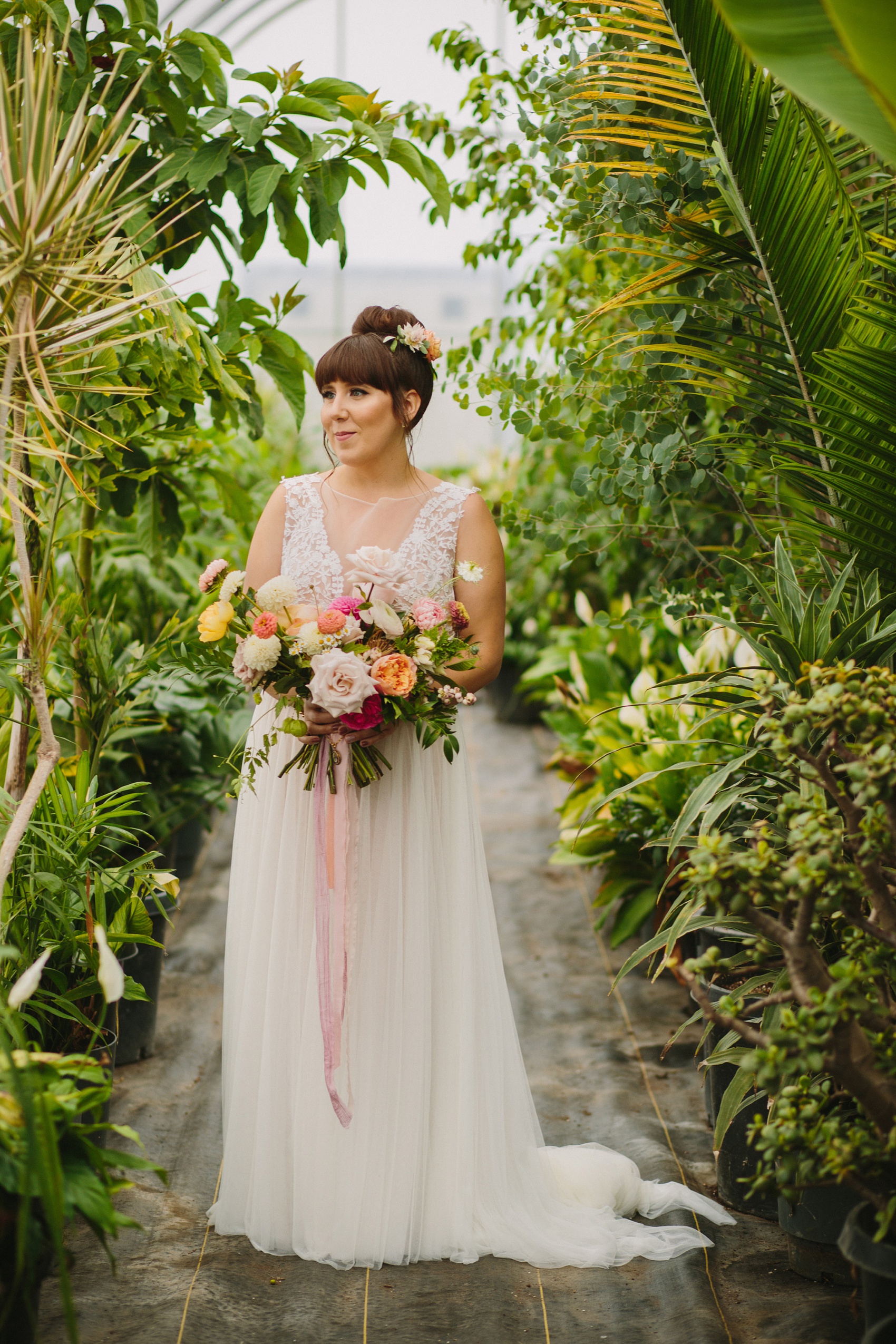 24 Watters dress vibrant colourful secret garden wedding