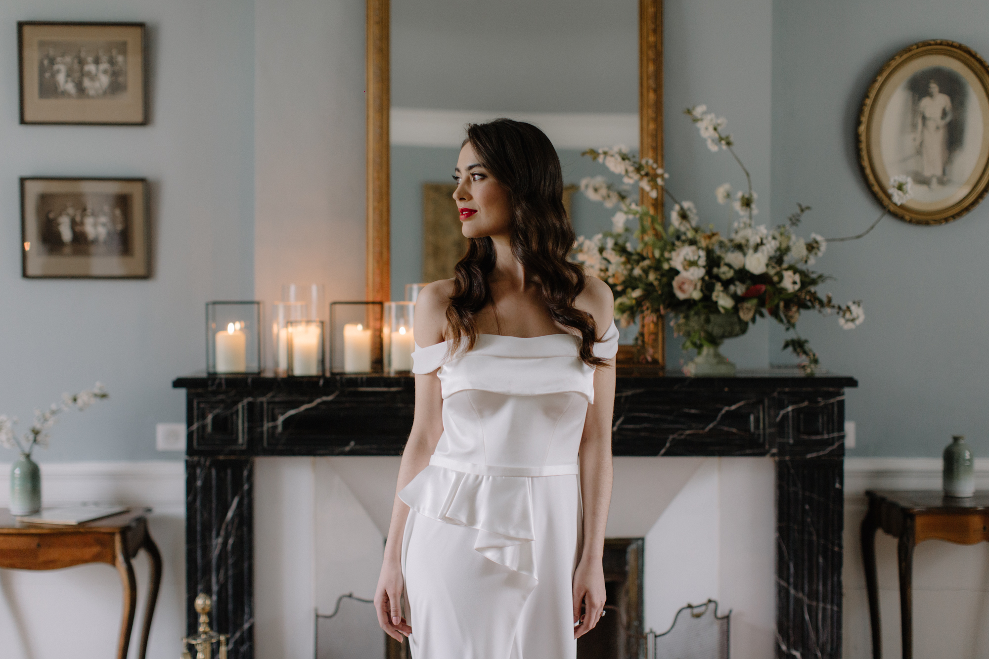 27 Alon Livne White Chateau de la Ruche Modern Elegant Bridal Style