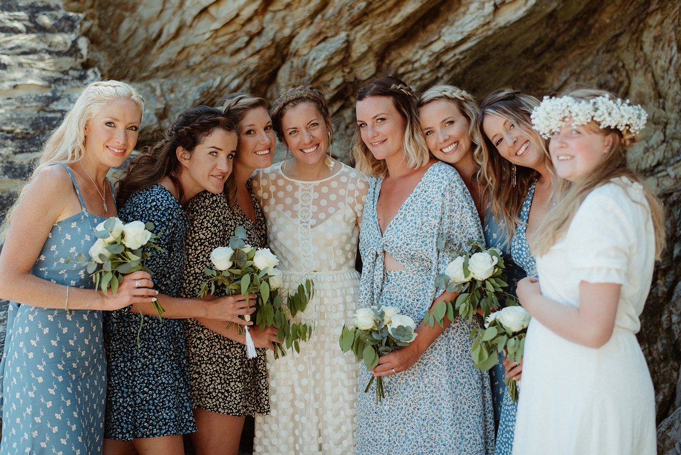 27 Immacle dress Humanist wedding ceremony Cornwall beach - A Portscatho Beach Wedding in Cornwall with a Bride in an Immacle Dress 27 Immacle dress Humanist wedding ceremony Cornwall beach