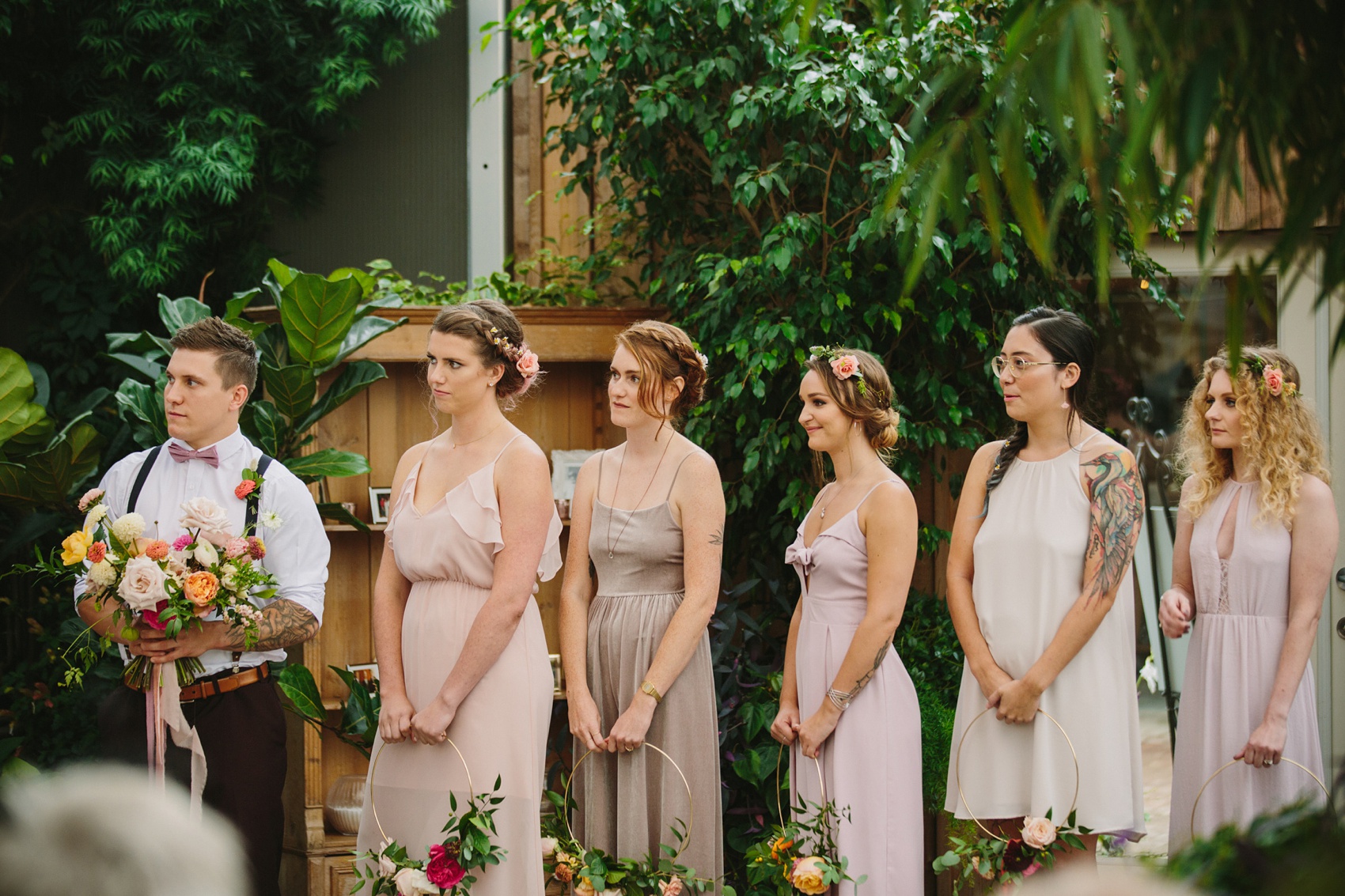 39 Watters dress vibrant colourful secret garden wedding