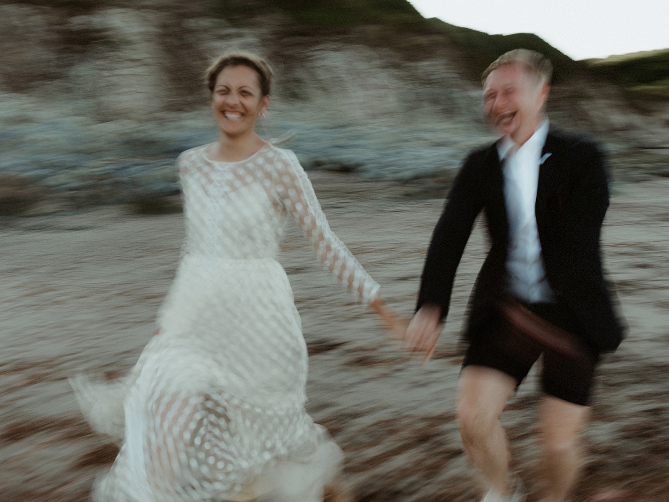 45 Immacle dress Humanist wedding ceremony Cornwall beach - A Portscatho Beach Wedding in Cornwall with a Bride in an Immacle Dress 45 Immacle dress Humanist wedding ceremony Cornwall beach