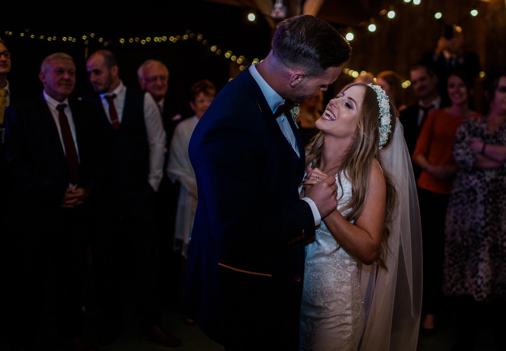 52 Claire Pettibone dress Autumn country barn wedding Northumberland