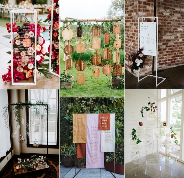 11 Creative Wedding Table Plan + Seating Ideas