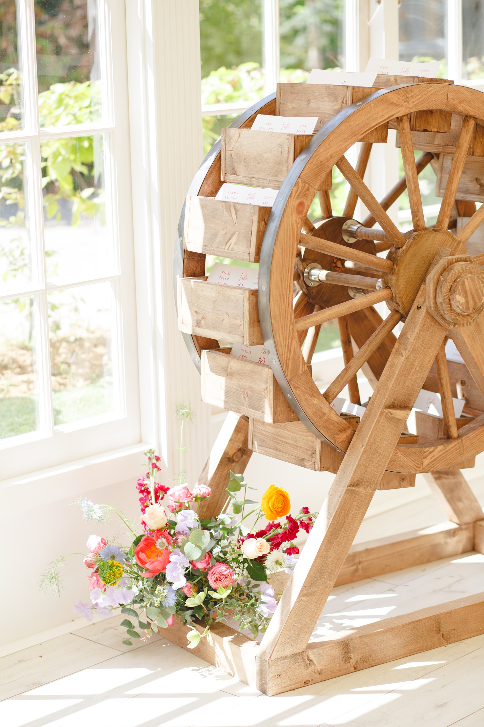 Fairground Fun 4 wedding table seating plan ideas